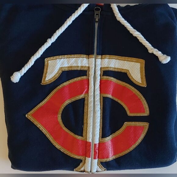 Minnesota Twins Majestic‎ Hoody Full Zip BASEBALL, Size MEDIUM #212C - Picture 8 of 11